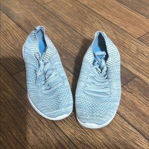 Light Blue Knit Sneakers